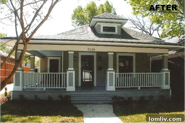 Another mid-restoration phase of 5526 Tremont Street, Dallas