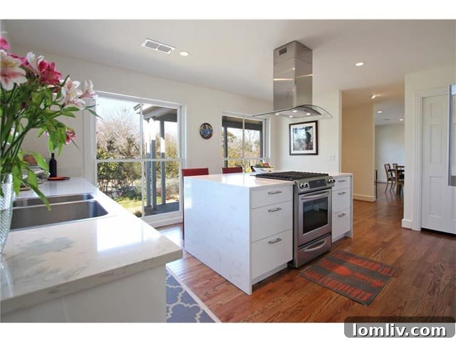 636 W. Colorado Kitchen 2 - Stainless Steel Appliances and Island