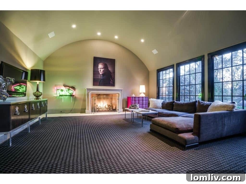 Elegant lounge area in a luxury home