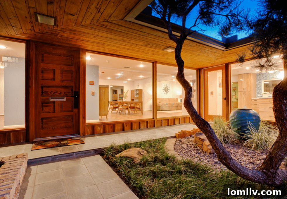 Modern living space with expansive windows