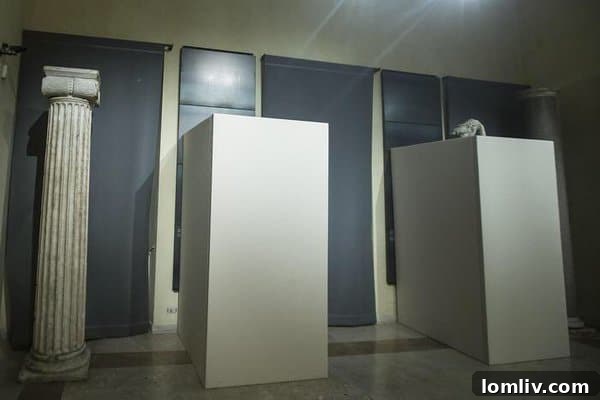 Roman statues covered for Iranian President's visit to uphold moral sensitivities