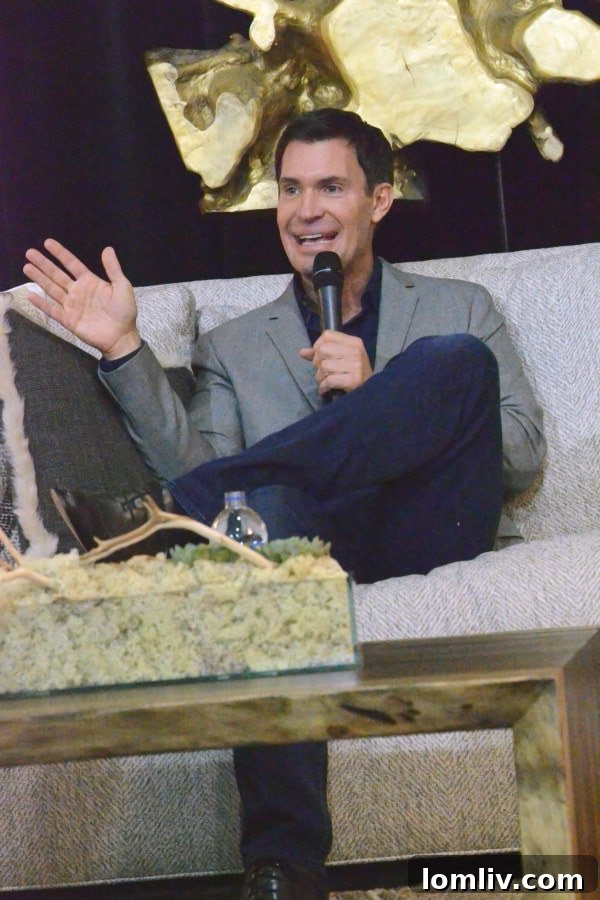 Renowned Bravo reality star Jeff Lewis charms the crowd at the Collin County Home and Garden Show, sharing his unique insights on home design and flipping.