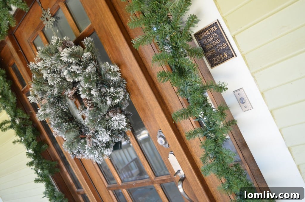 Historic home decorated for the Winnetka Heights Home Tour, showcasing architectural beauty and neighborhood pride.