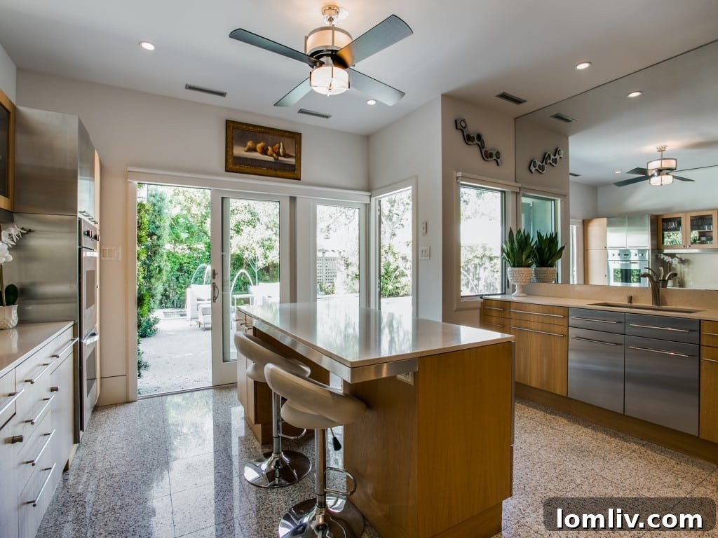 Spacious and bright living area at Casa Verde with large windows.