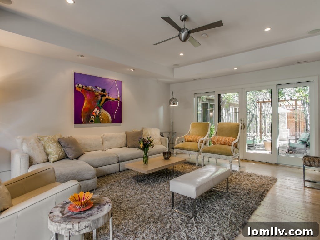 Modern kitchen with high-end appliances and ample counter space.