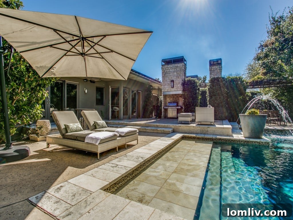 Luxurious outdoor pool area at Casa Verde, perfect for entertaining.