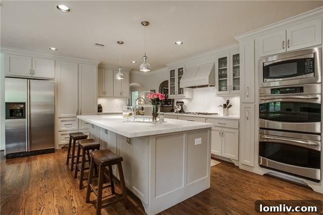 Luxurious master bathroom with a remodeled design and ample space