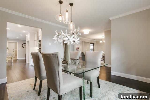 Open floorplan living area with modern finishes and abundant natural light