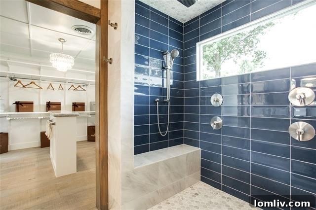 Spacious and bright interior showcasing the unique design elements of the Northwest Dallas ranch