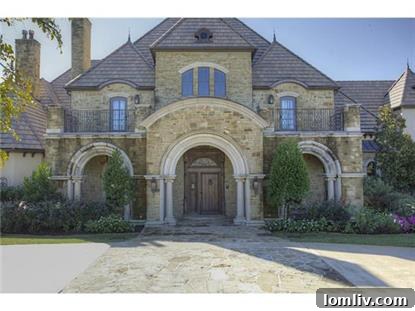 Fort Worth Luxury Home Exterior with Romanesque Arches