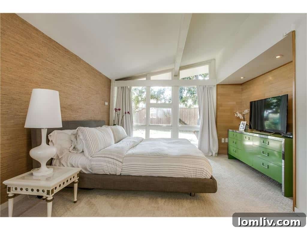 Spacious Master Bedroom with Floor-to-Ceiling Windows