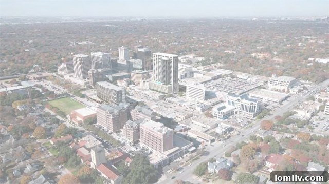 Preston Center Arial View - A bird's eye perspective of the Preston Center area, highlighting its urban landscape in Dallas.