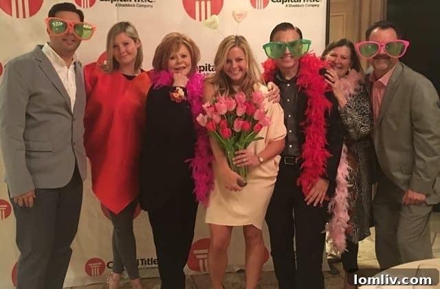Guests mingling and networking at Capital Title's Cupids & Cocktails event