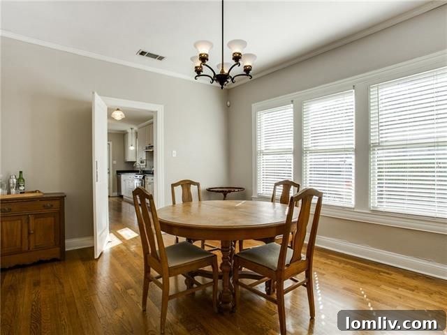 Bright kitchen with ample counter space and natural light in renovated Tudor