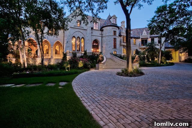 The impressive M Mansion, a highly sought-after Dallas property admired by producers for its opulent look.