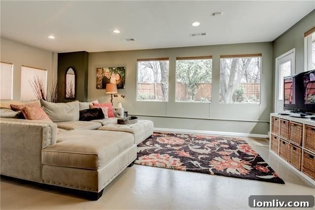 Hardwood floors in the hallway