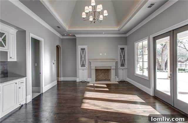 Elegant Master Bedroom with Vaulted Ceiling