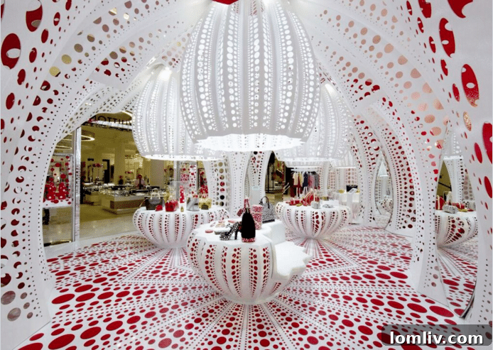 Louis Vuitton Pop-Up Store in London by Marc Fornes, showcasing computational design and intricate self-supported structures.