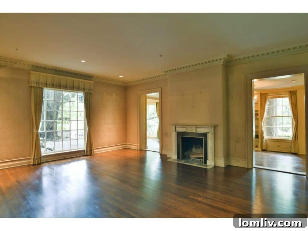 Dallas's Richest Real Estate: Did Andy Beal Acquire the Two Most Expensive Mansions? 12 A luxurious fireplace within the Margaret Crow Estate, adding warmth and sophistication to 4500 Preston Road.