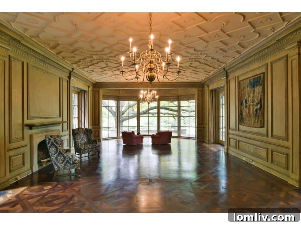 Dallas's Richest Real Estate: Did Andy Beal Acquire the Two Most Expensive Mansions? 3 Inside the opulent drawing room of the Margaret Crow Estate, 4500 Preston Road, Dallas.