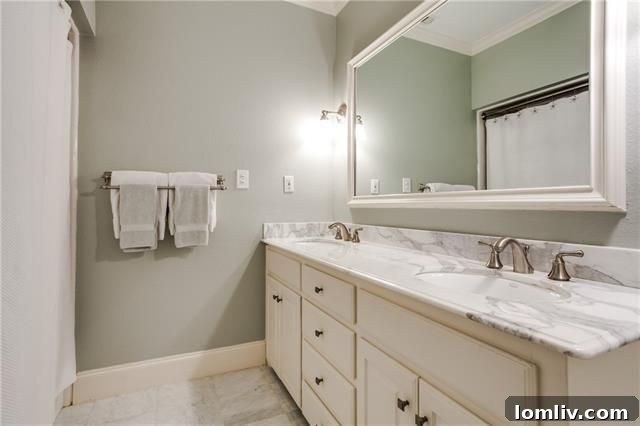 Spa-like master bathroom with contemporary fixtures and spacious layout