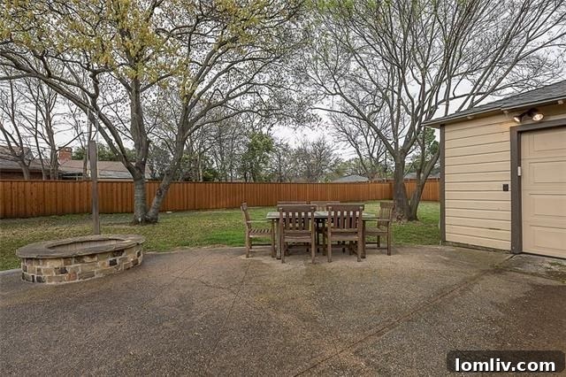 Dallas Weekend Open Houses: Explore Stellar New Listings 22 Spacious wood deck and fire pit in the backyard, perfect for entertaining