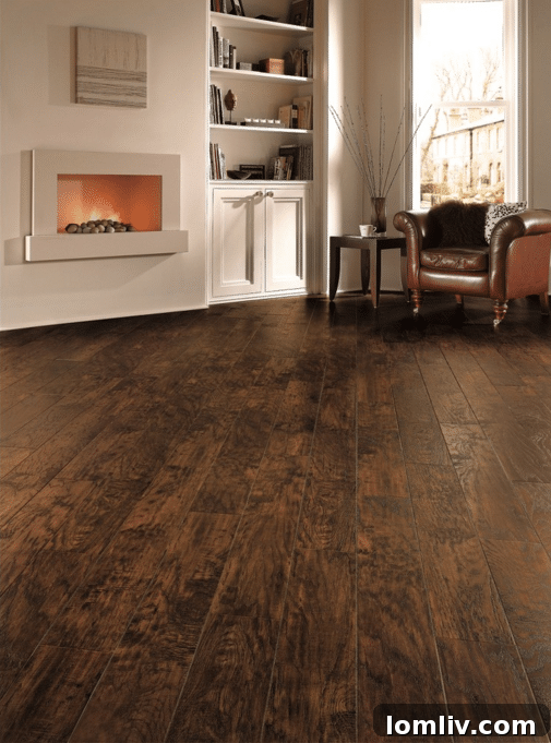 Karndean Designflooring hickory peppercorn laminate flooring, offering a wood aesthetic at an accessible price point.