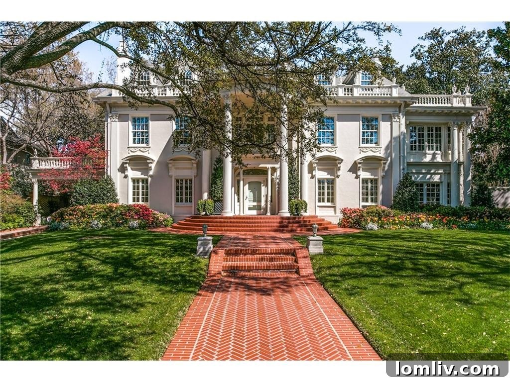 Dave Perry-Miller Curates Dallas' Finest Architecture: Korn, Thompson, Dilbeck 3 Elegant exterior of 4908 Lakeside Drive, a historic estate overlooking Turtle Creek