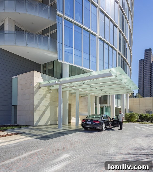 Museum Tower's impeccable valet service, a hallmark of luxury