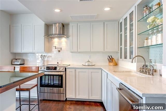 Built-in Wine Refrigerator in Modern Kitchen
