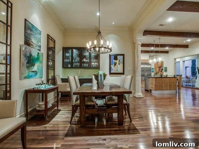 Formal Dining Room with Elegant Furnishings
