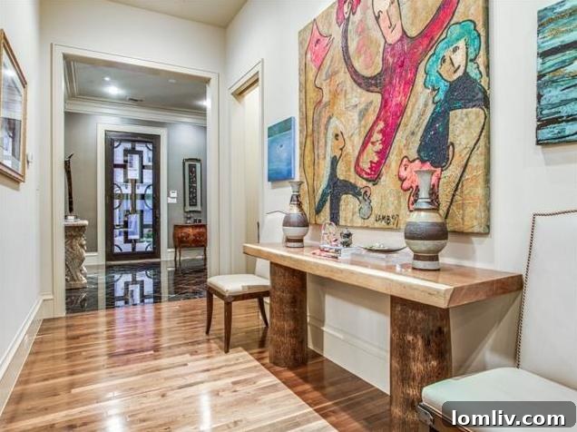 Spacious Main Hallway Reflecting Home's Grandeur