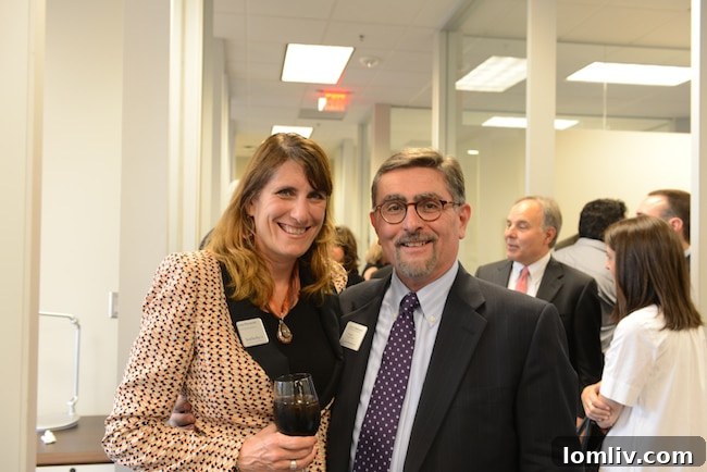 Briggs Freeman Debuts Plano Legacy Office Ahead of the Storm 4 Lisa Piccardo from Sotheby's International Realty Corporate and John Maluso at the Plano office grand opening, with an unexpected appearance by Bill Shaddock