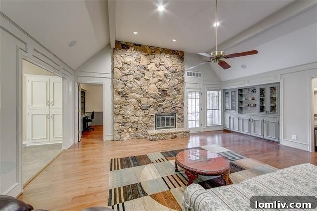 Modern Kitchen with Large Island and Stone Counters