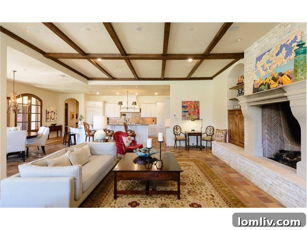 Another view of the comfortable family living area, perfect for gatherings