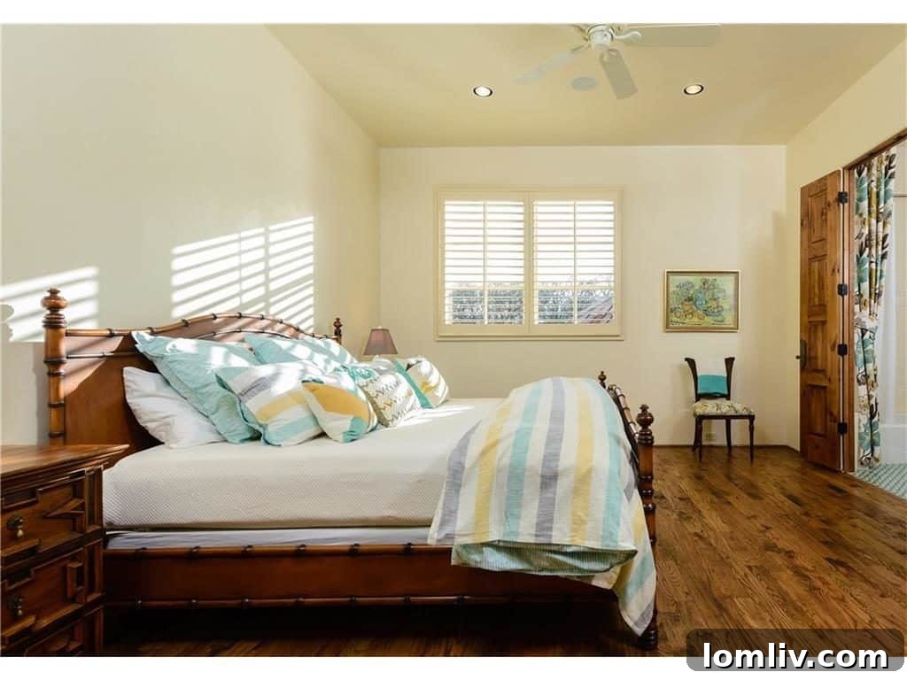 Comfortable guest bedroom suite with elegant furnishings, offering privacy and luxury