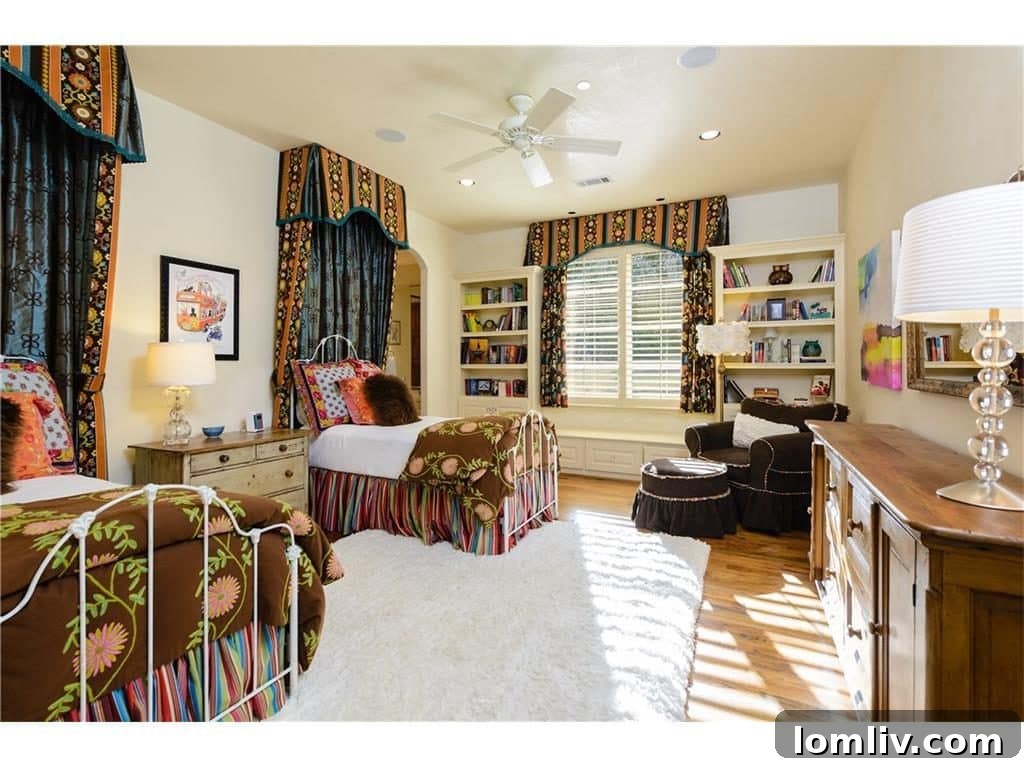 Charming child's bedroom or secondary guest room, thoughtfully designed