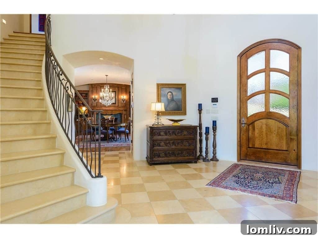 Elegant foyer with French doors at 2252 King Fisher Drive
