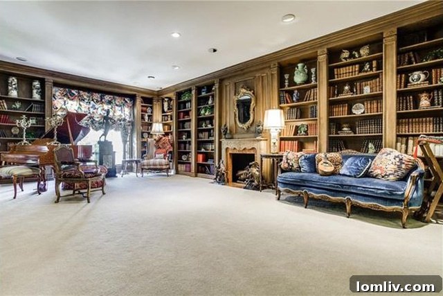 Spacious living room at Imperial House in Dallas's Pink Wall area, priced at $185 per square foot.