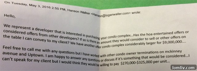 Preston Center Pink Wall Buyout Note