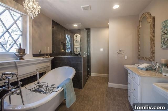 Remodeled bathroom with modern fixtures and classic tilework