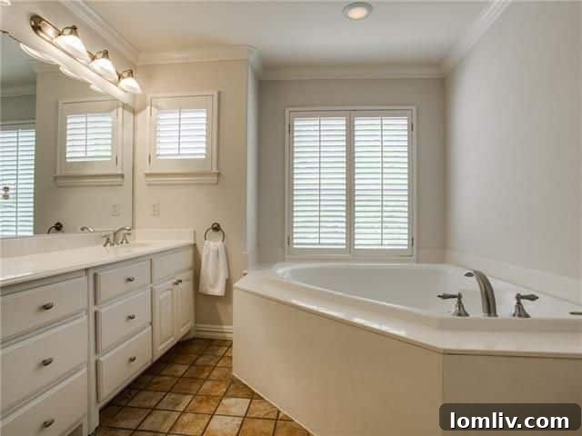 Spacious master bedroom in the Uptown townhome
