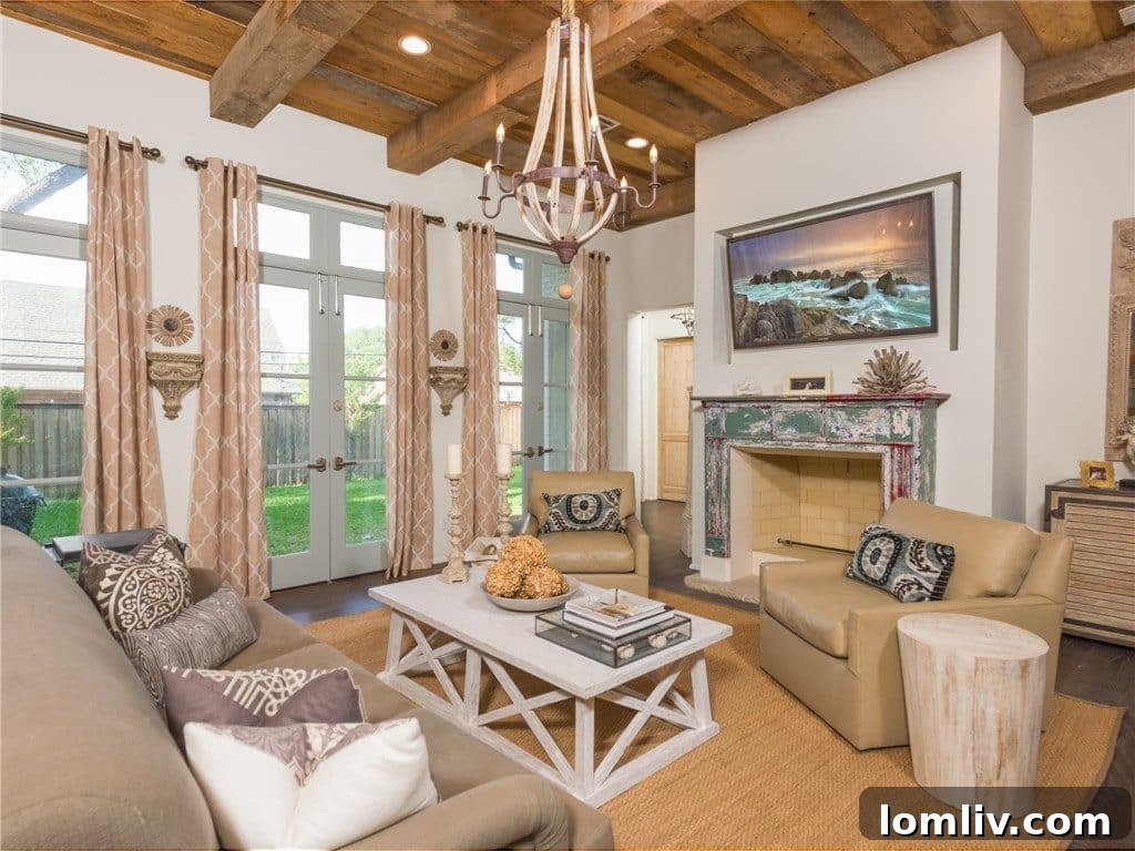 Elegant Dining Space with French Style Windows