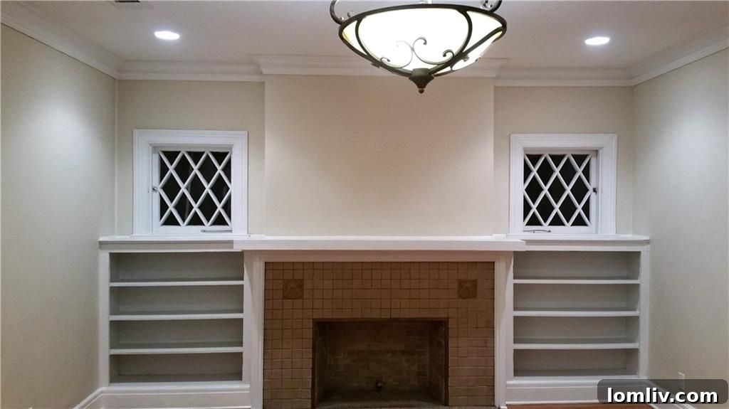 South Dallas South Blvd Swiss Avenue Transformation 12 2500 South Blvd. Living Room with Fireplace