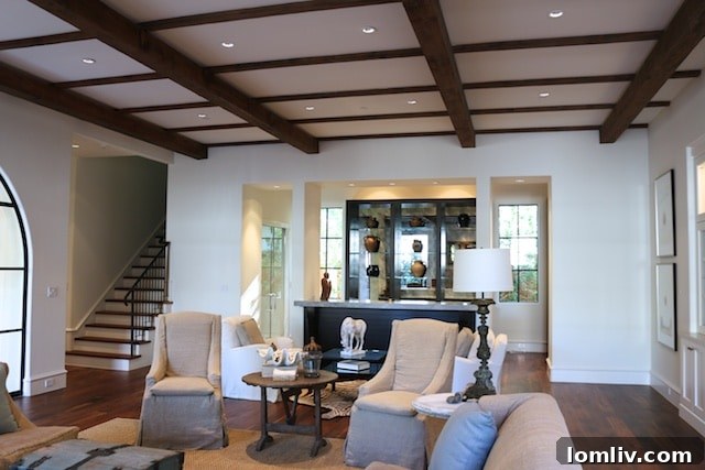 3608-Beverly-Dr-68 - The great room features a wine bar.
