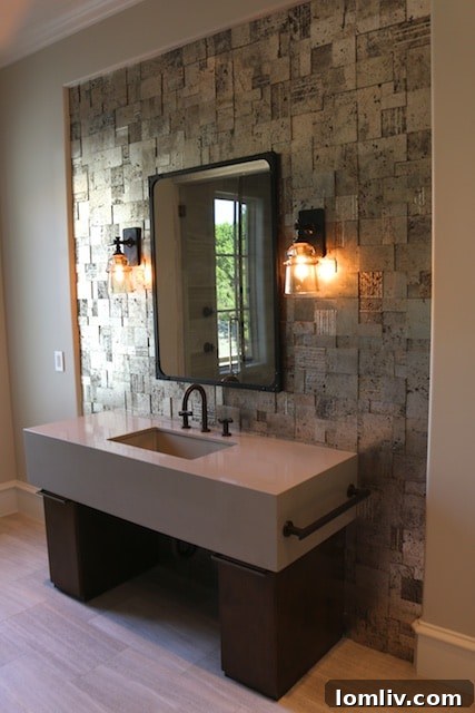 3608-Beverly-Dr-106 - Vanity in his master bath features Kallista faucets.