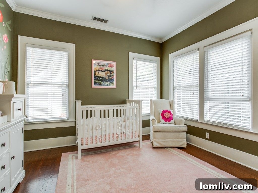 Iconic 1925 M Streets Prairie Craftsman: Timeless Charm, Ready for You 14 Comfortable and well-appointed secondary bedroom