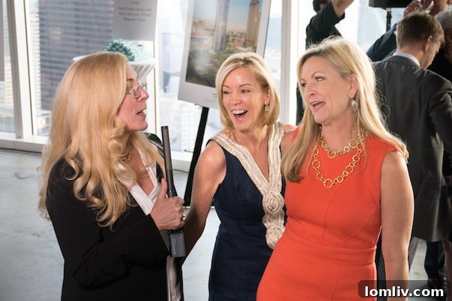 Guests enjoying refreshments and conversation at a Museum Tower Dallas event