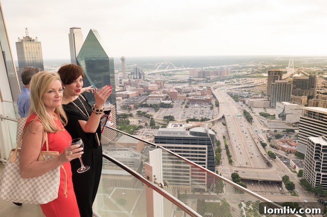 Professionals and residents enjoying a luxurious evening at Museum Tower Dallas