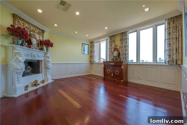 Park Plaza 804 The Other Half of the Sky 6 Elegant Bedroom with Wood Floors in Unit 804